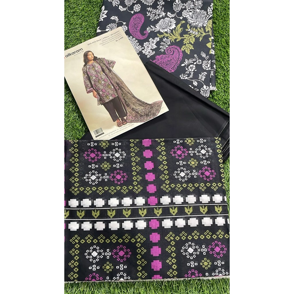 Alkaram Summer '26 Printed Lawn 3-Piece Suit RTS | SHIRT & DUPATTA LAWN | PRINTED