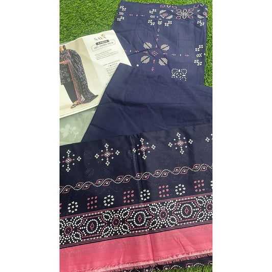 SAYA Unstitched Printed Lawn 3 Piece
