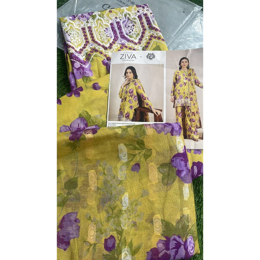Ziva Premium Unstitched Lawn Edit By GULJEE GU-ZIV3P2518