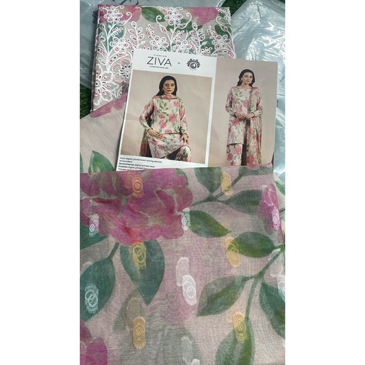 Ziva Premium Unstitched Lawn Edit By GULJEE GU-ZIV3P2518